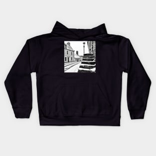 The white steps Kids Hoodie